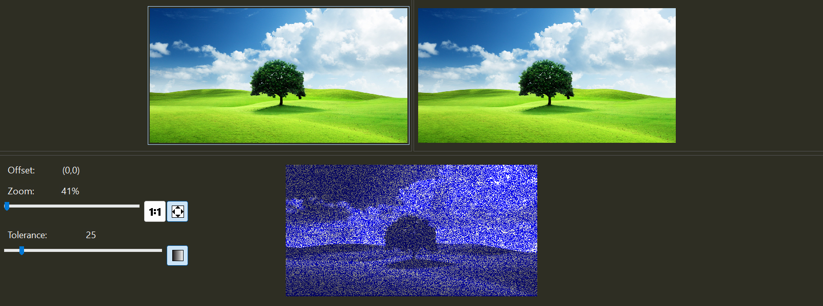 2024-10-15 10_22_42-encrypted.bmp _--_ tree.bmp - Picture Compare - Beyond Compare